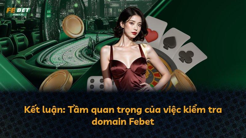 Kết luận: Tầm quan trọng của việc kiểm tra domain Febet