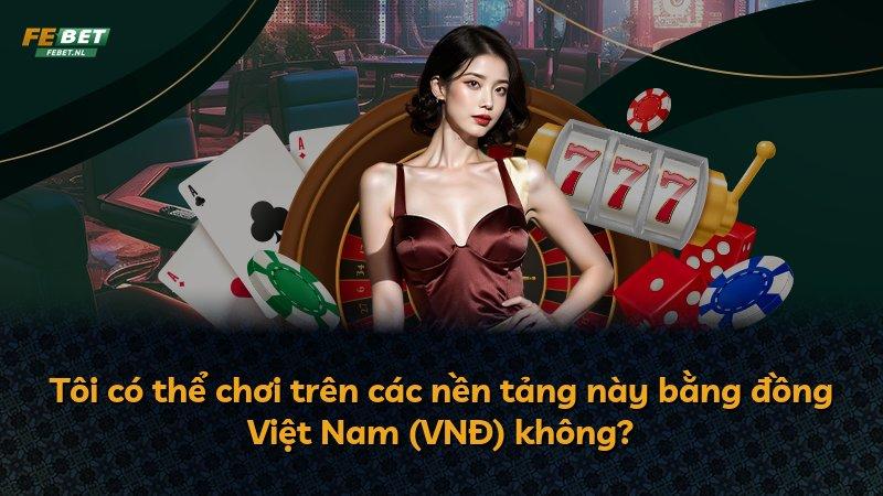 Tôi có thể chơi trên các nền tảng này bằng đồng Việt Nam (VNĐ) không?