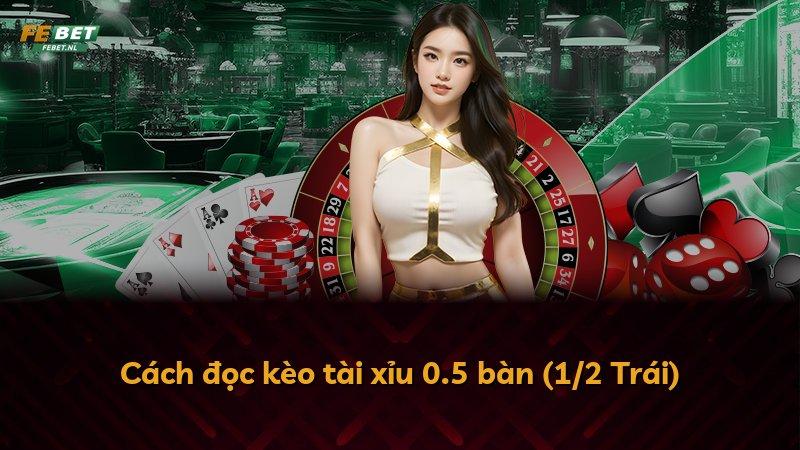Cách đọc kèo tài xỉu 0.5 bàn (1/2 Trái)